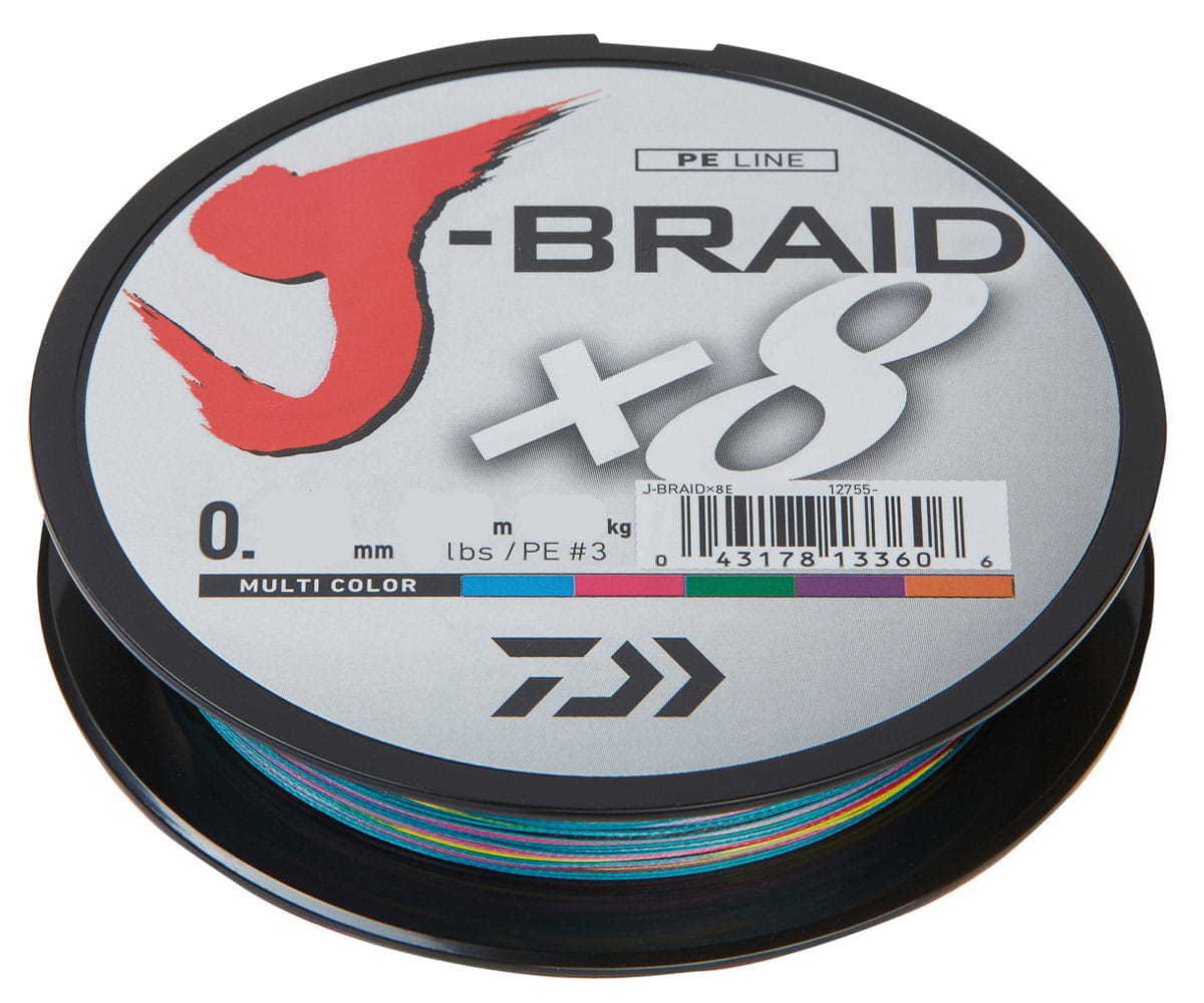 daiwa_j-Braid_8x_multi-color Daiwa J-Braid X8 150m Multi-Color