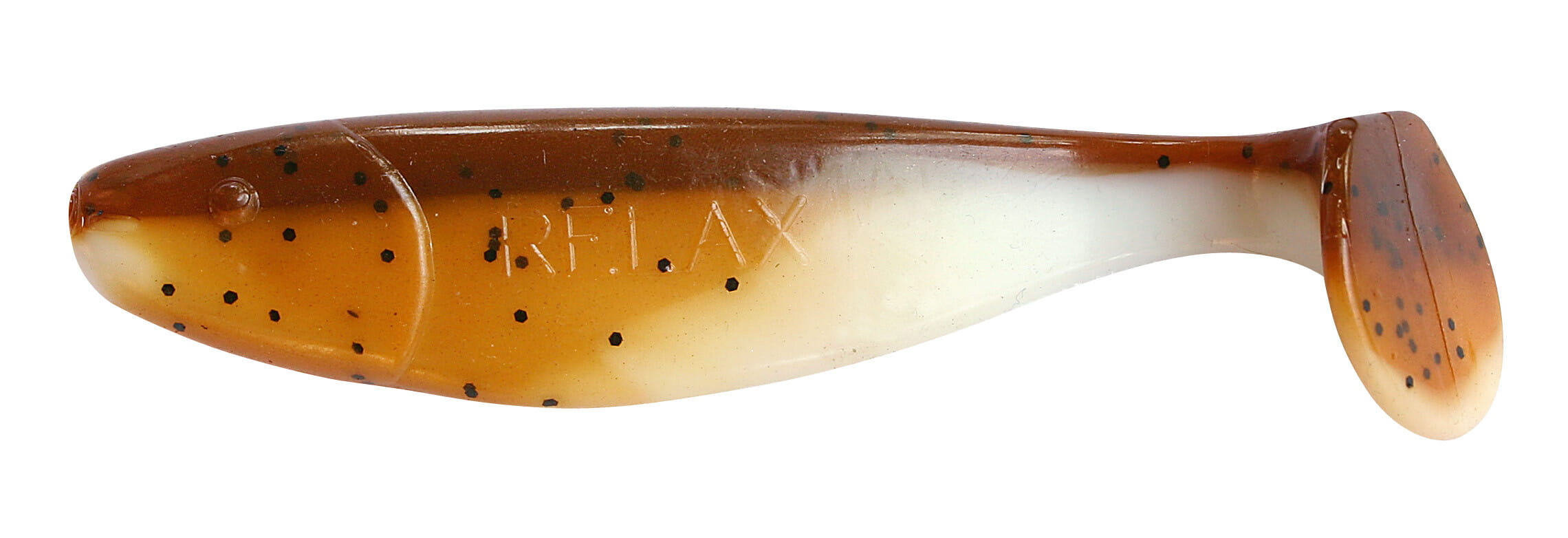 SX Jankes 11cm (4") Reinweiß / Olivebraun 10 Stück, softes Kunststoffköder, Sperrminnow, Swimbait, Perlbraun, gesprenkeltes Muster