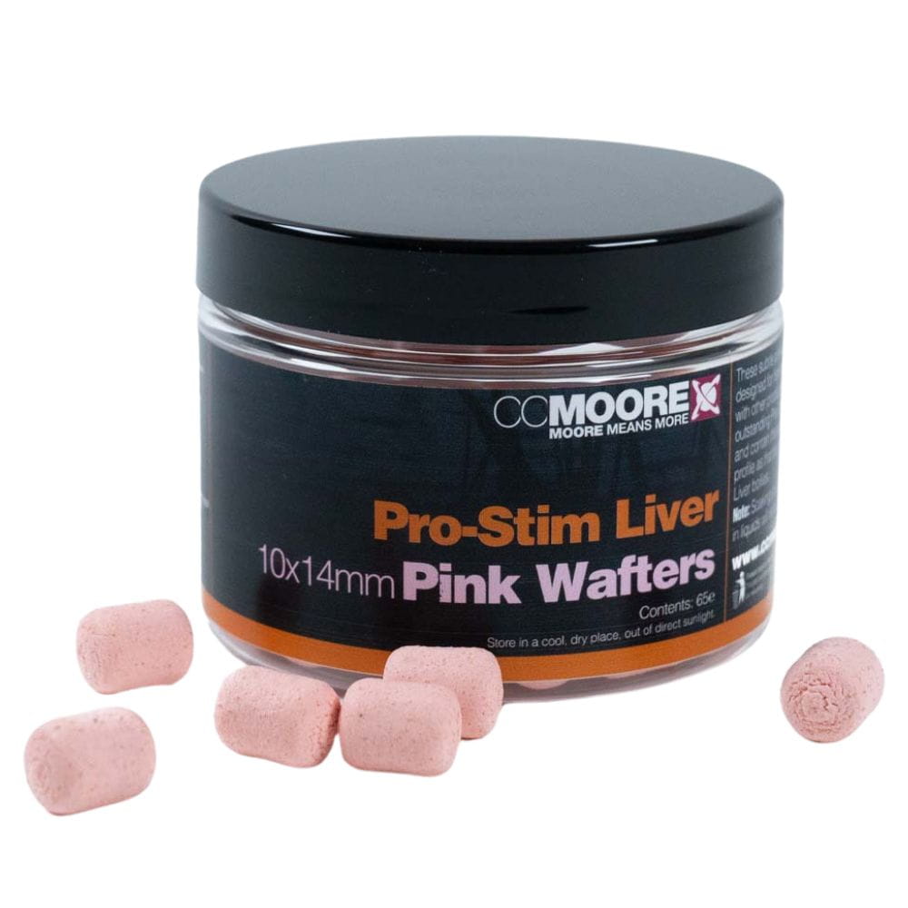 CC Moore Pro-Stim Liver Pink Dumbell Wafters 10x14 mm