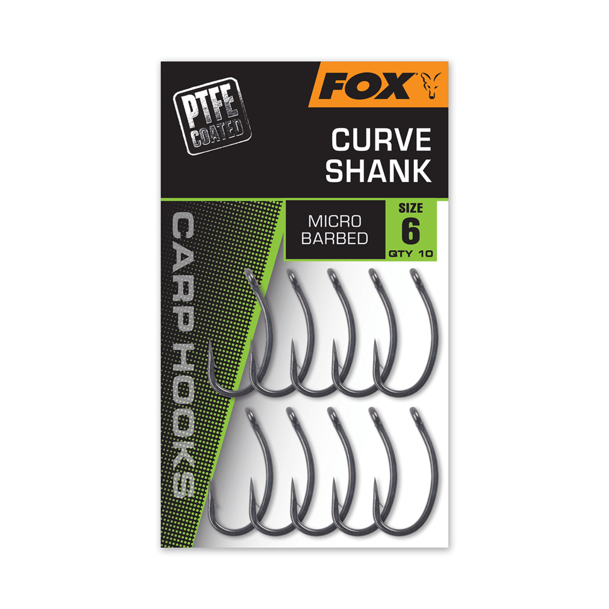 Kurvenhaken, Micro Barbed, Angelhaken, Angeln Haken, Packung mit 10
