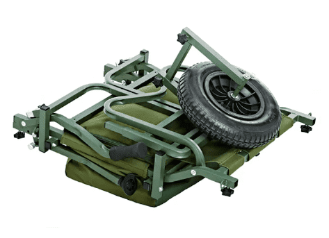 Carro con caja plegable de 83,5 x 38 x 30 cm con 2 ruedas y cuerda,  Plataforma de transporte plegable de metal para mover produc