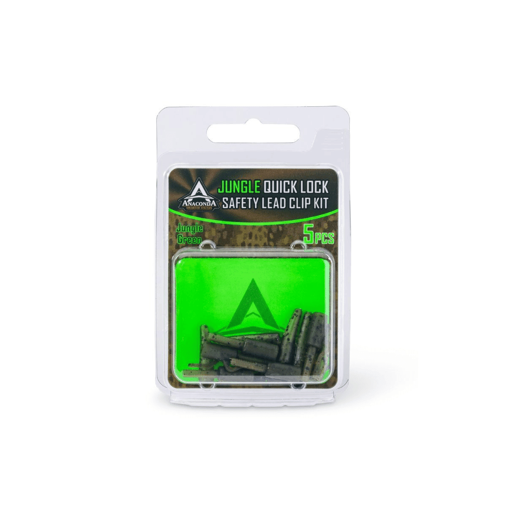Anaconda Jungle Green QL Saftey Lead Clip Kit Kit di sicurezza a 5 pezzi