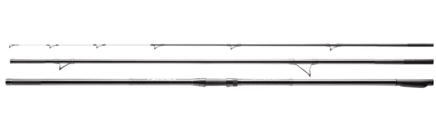 Shimano Aerlex H Surf Hybrid 425cm bis 225g 3-teilig, fishing rod, rod sections, tip guides, black color, telescopic rod
