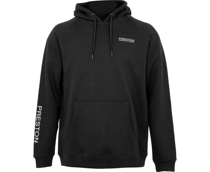 Preston Black French Terry Hoodie XL – Bild 3, hoodie, schwarz, Taschen, Kordelzug, Logo