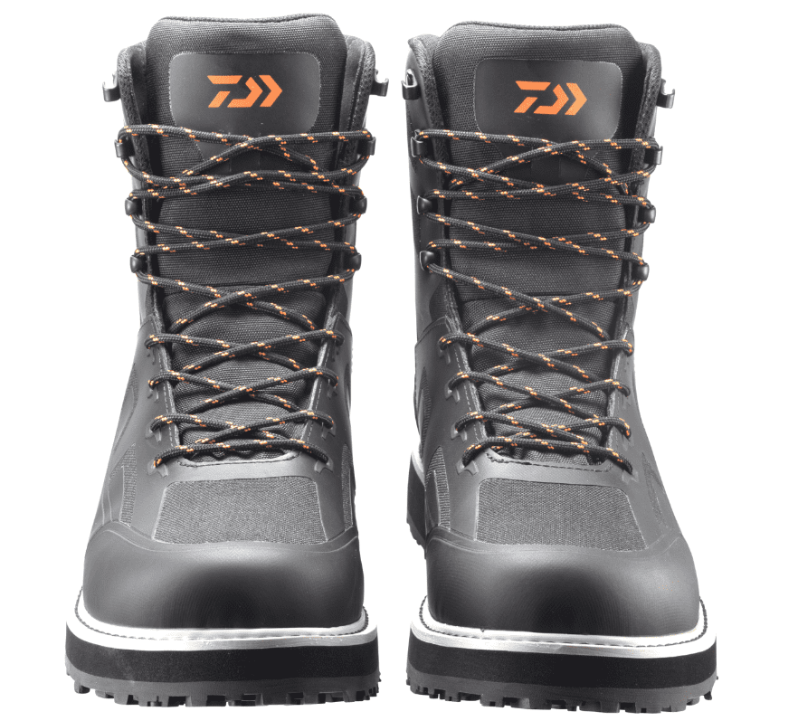 Stiefel, Wanderschuhe, Lederoptik, Gummisohle, Schnürung-überknöpfung