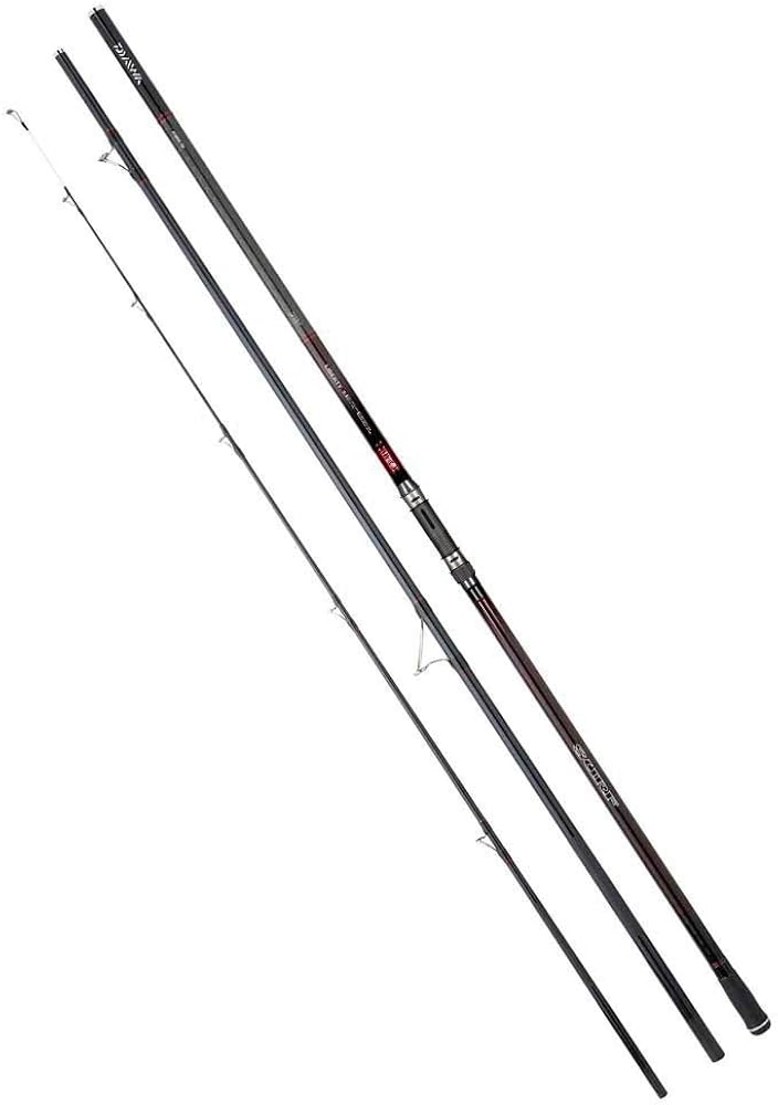 Daiwa Liberty Surf 420cm 100-225g – Bild 3, Angelrute, Teleskoprute, schwarzer Kohlefaserstab, Rutenringe, geteilter Griff