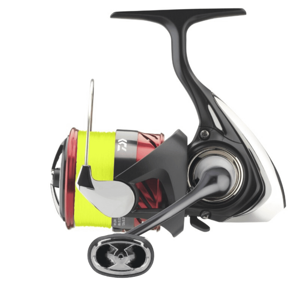 Daiwa 23 Ninja LT 2000 + J-Braid X4 0,13mm 5,9kg 130m Yellow Rolle, Maschine, Rad