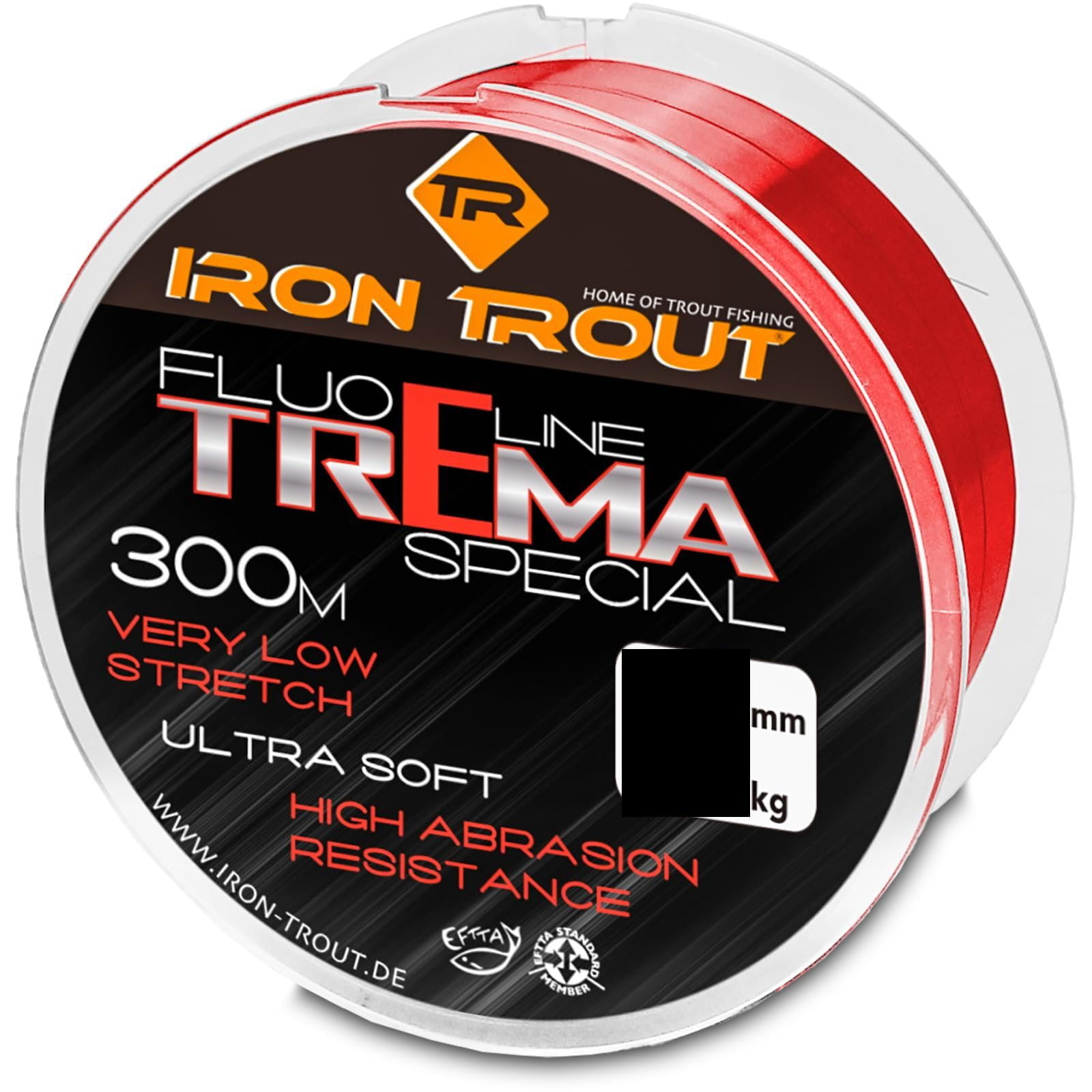 Iron Trout Trema Special 0,20 mm 3,20 kg 300 Meter Fluo Piros