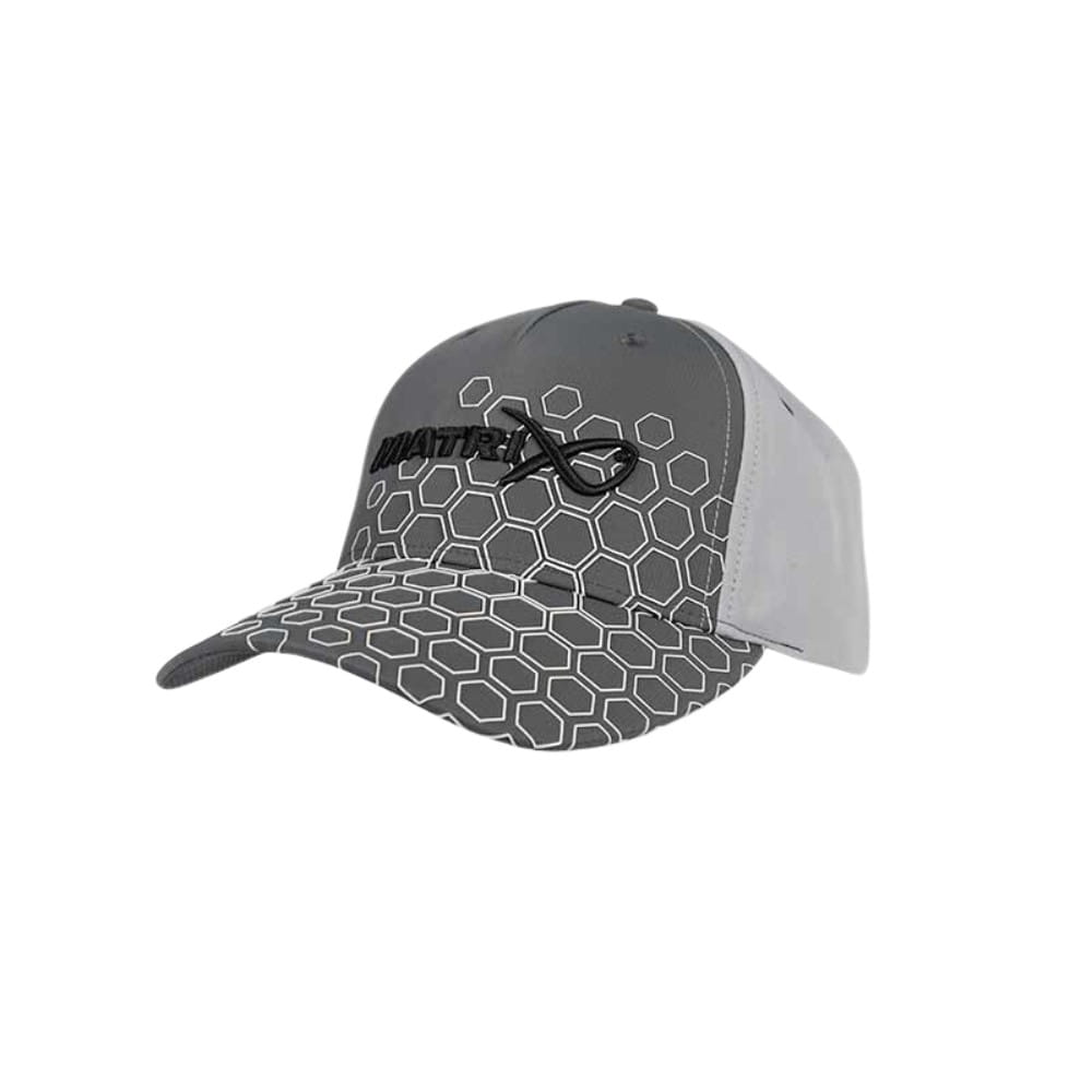 Fox Matrix Hex Print Baseball Cap Grey Baseball-Kappe, Mütze, Kleidung, Hut