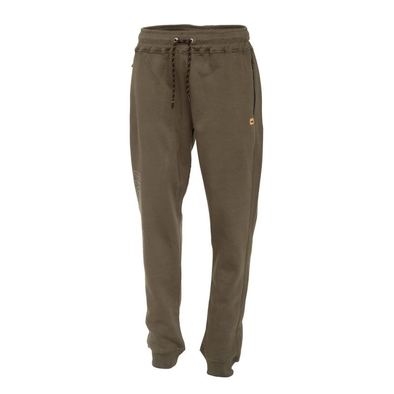 Jogginghose, Khaki, Sweathose, Kordelzug, Rippbündchen