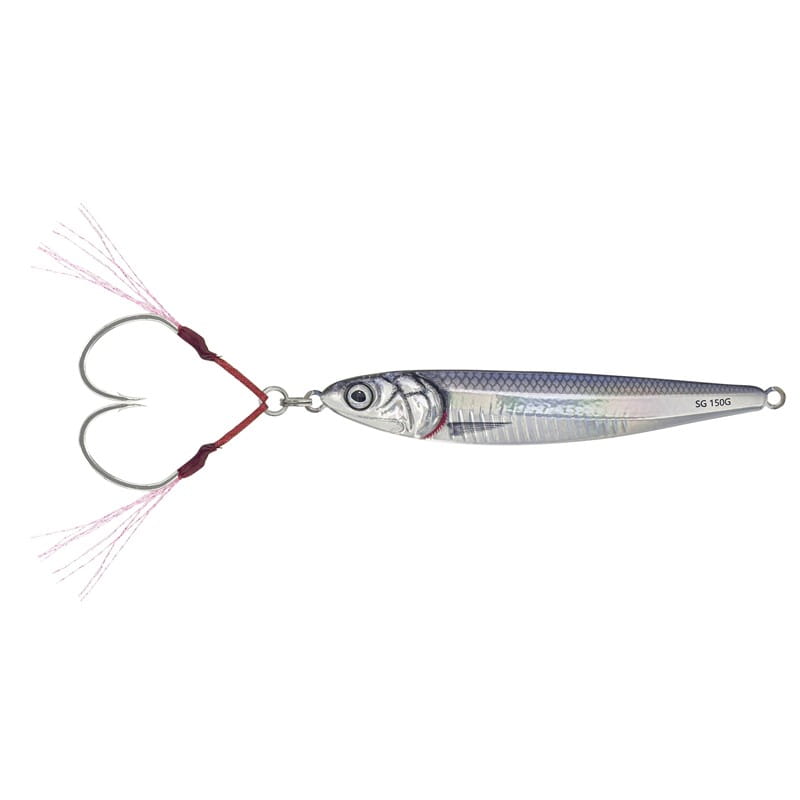 Savage Gear 3D Anchovy Jig 9,3cm 50G Anchovy, Angelköder, Tintenfisch-Jig, Metallspearfisch, Ireg Lure, Dreifachhaken