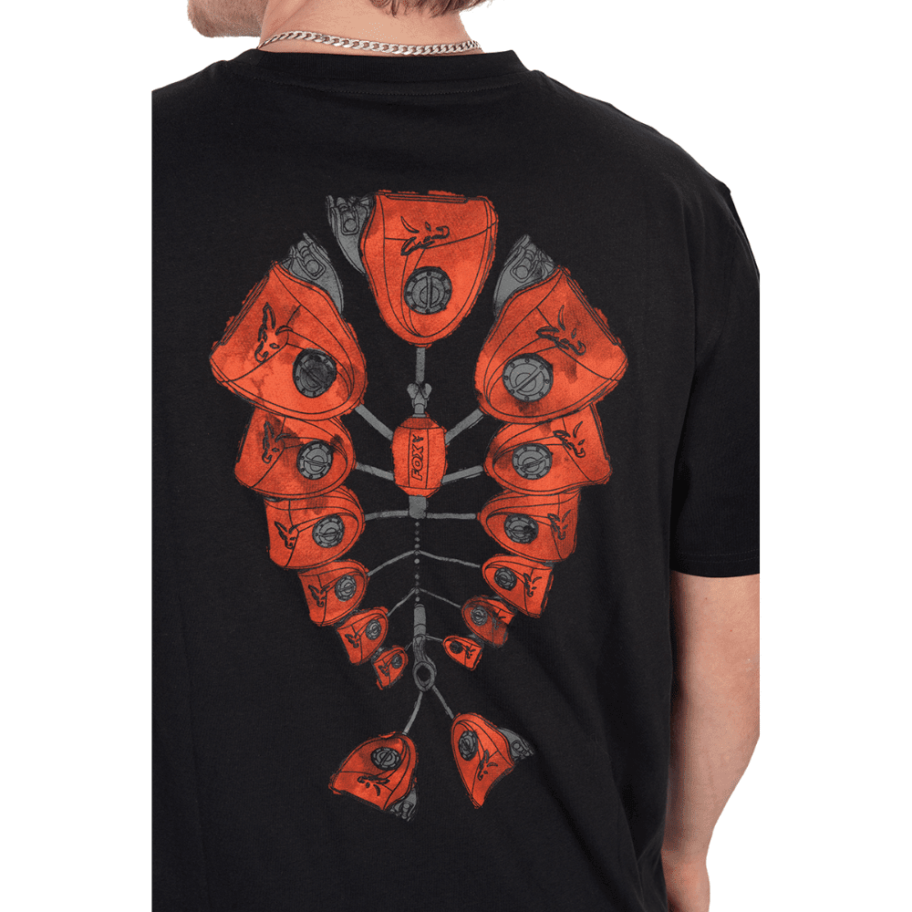 T-Shirt, Rückendruck, Grafik, Rot, Kurzarm