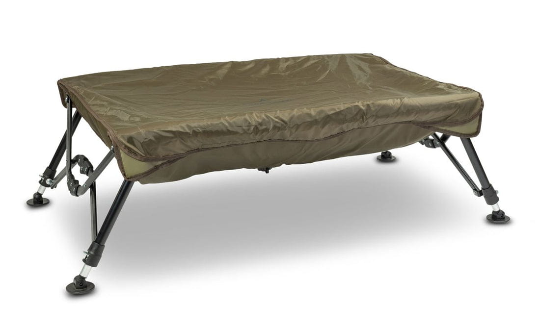 aufklappbares Bett, Feldbett, Campingbett, Stahlgestell, Regenabdeckung?