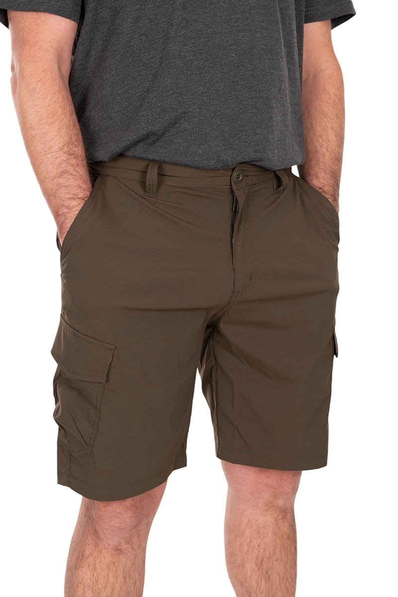 Fox Khaki LW Cargo Shorts L, Hose, Shorts, Cargo-Taschen, mittelbraun, Nylonstoff