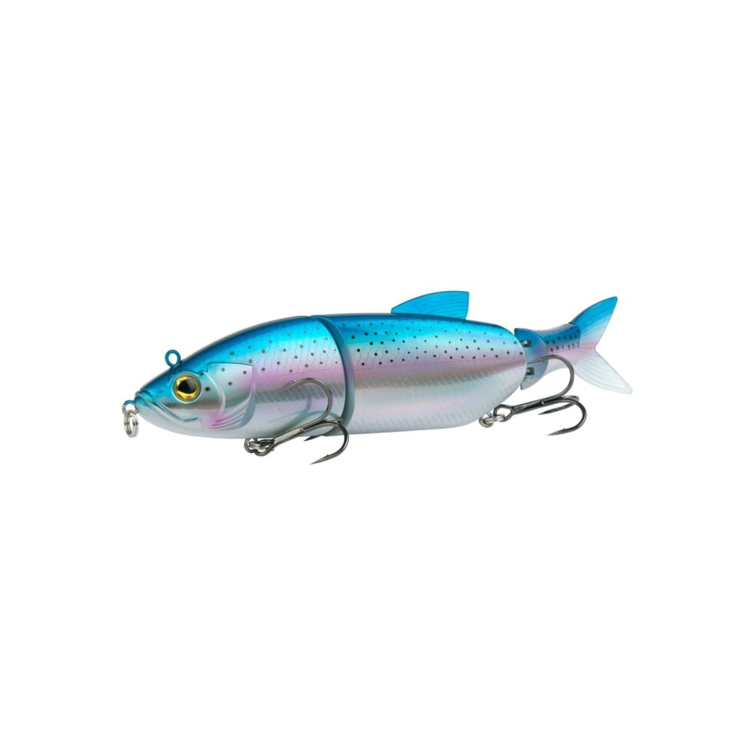 Shimano Yasei Soul Swim S230 23cm 110g Blue Trout, Angeln Köder, Kunststoff Köder, Crankbait, Schwarzblaue Punkte, Mehrfarbig