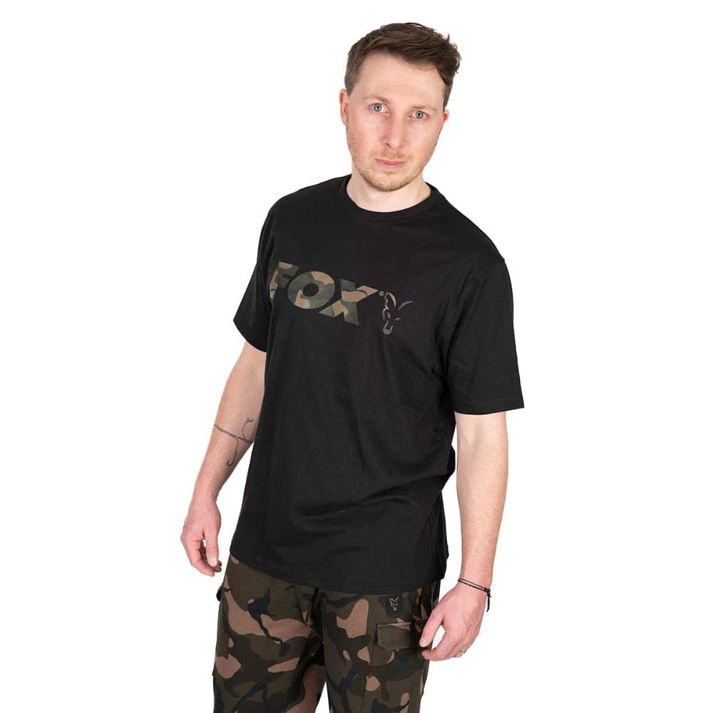 Fox Logo T-Shirt Black/Camo X-Large Fox Logo T-Shirt Black/Camo X-Large