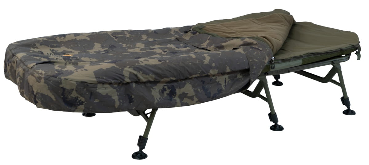 Solar Worldwide Sleep System Standard 6 Leg 202x85cm, Schlafliege, Camouflage, Klappbett, Stahlrahmen, Tragetasche