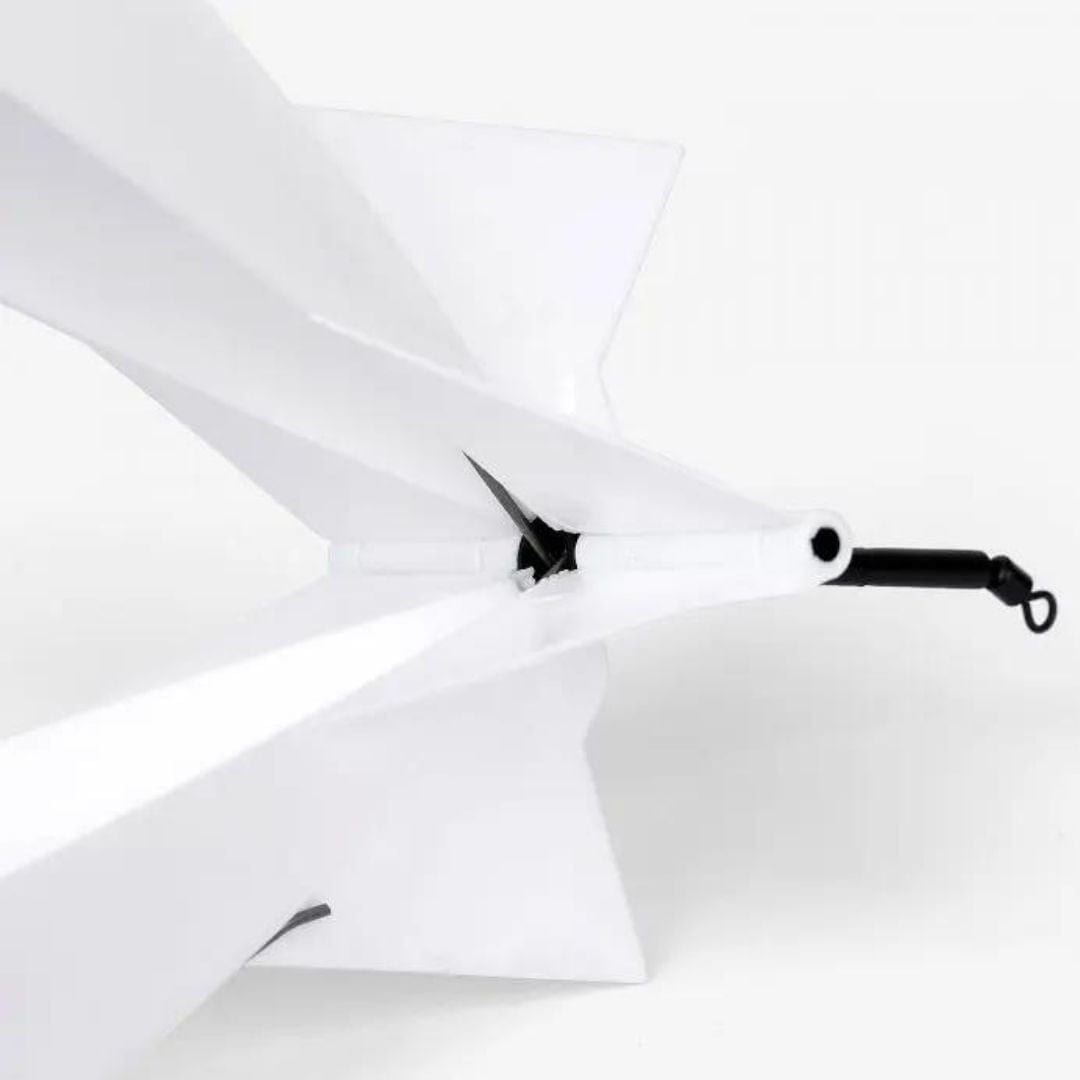 Fox Midi X Spomb White – Bild 3, unbekannt, flugzeug nase, propeller, ankergriff, schwarz-weiß