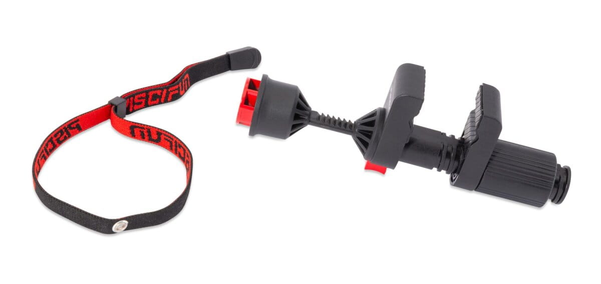 Sänger Compact Profi Line Spooler, Kunststoffhalter, Klemmhalter, Rot-Schwarz, Textilband, Verstellbarer Verschluss
