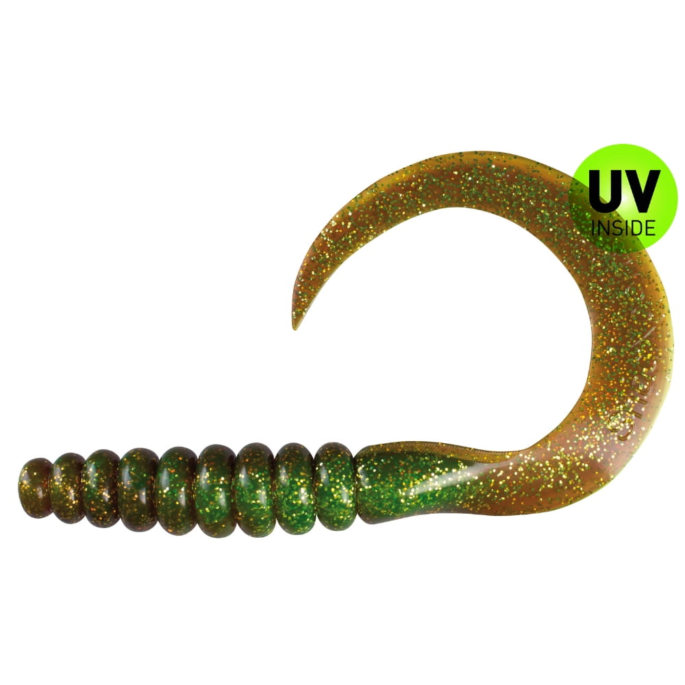 Relax XXL Grub 27 cm (11") Green Chartreuse-Glitter Motoroil-Glitter 1 Piece Elektronik, Hardware, Rauchrohr, Haken