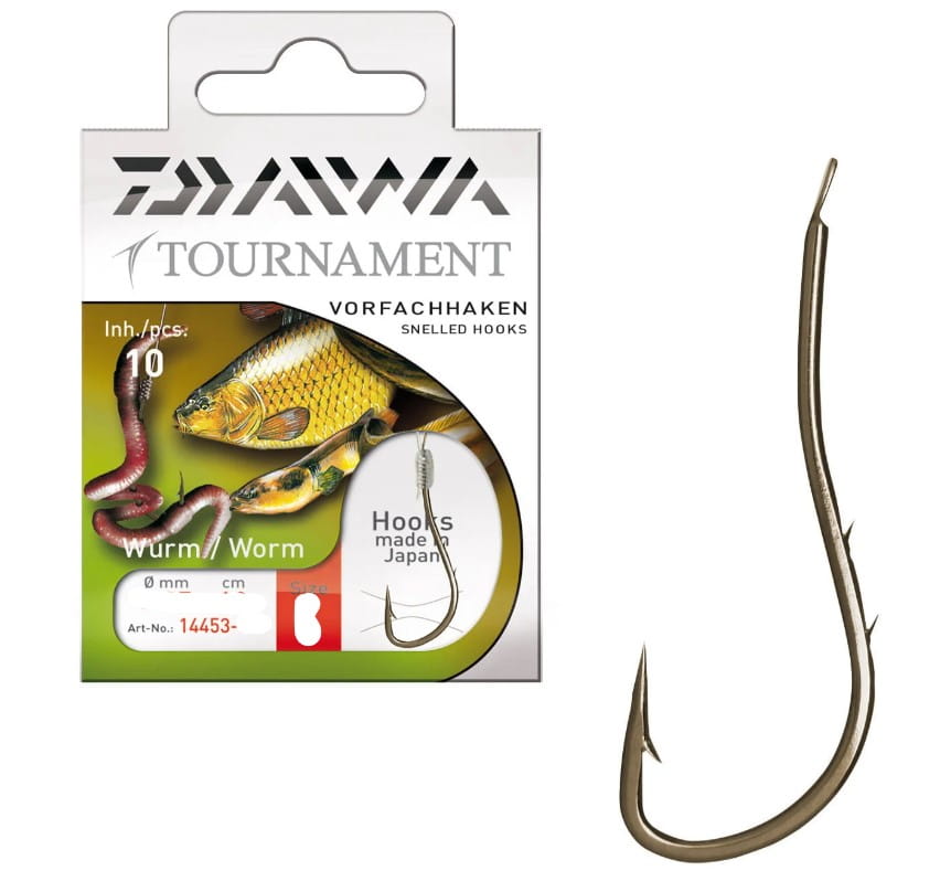 Daiwa Tournament Cârlige pentru viermi Cârlige de lider mărimea 4 Elektronik, Hardware, Fische, Leben im Meer, Haken