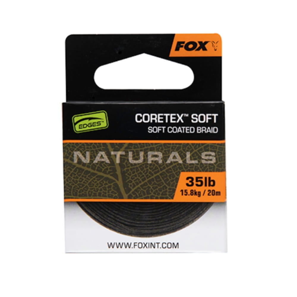 Fox-Edges-Naturals-Coretex-Soft-20M-35lb-15-8kg-CAC814 Fox Naturals Coretex Soft 35 libbre 15,8 kg 20 metri