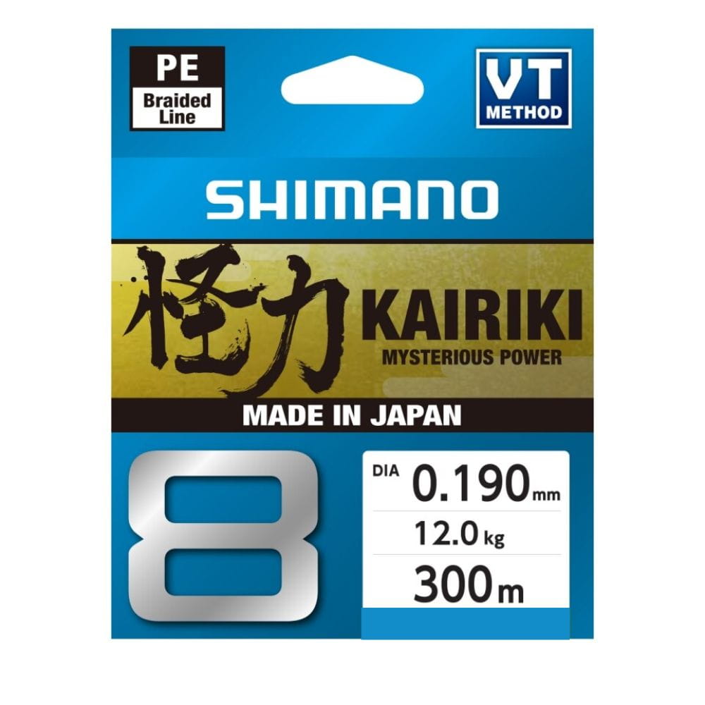 Shimano Kairiki 8-Braid green 0,19mm 300m