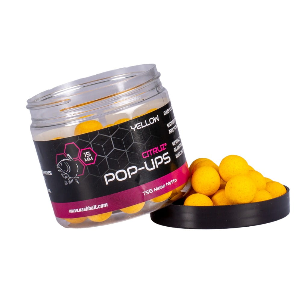 Nash Citruz Pop Ups 20 mm 75g Jaune Nash Citruz Pop Ups 20 mm 75g Jaune