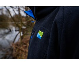 Fleecejacke, Reißverschluss, Navy, Lederfrei, Patch/Label