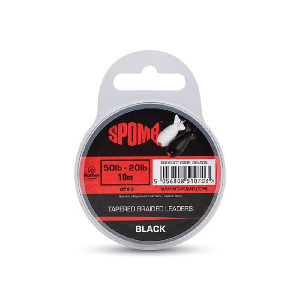 Fox Spomb Tapered Braided Leades Black 50lbs-20lbs Computerausrüstung, Elektronik, Hardware, Flasche
