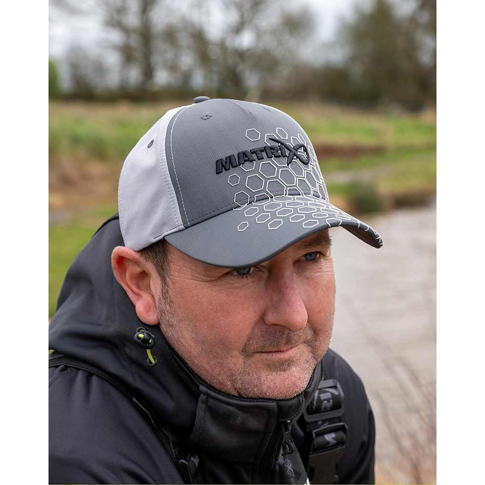 Fox Matrix Hex Print Baseball Cap Grey Fox Matrix Hex Print Baseball Cap Grey