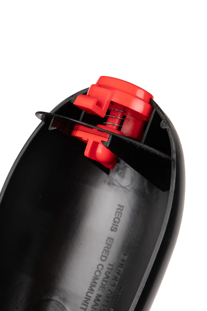Fox Large Spomb Black  – Bild 3, Schuhclip, Schnalle, Rot, Schwarz, Kunststoff