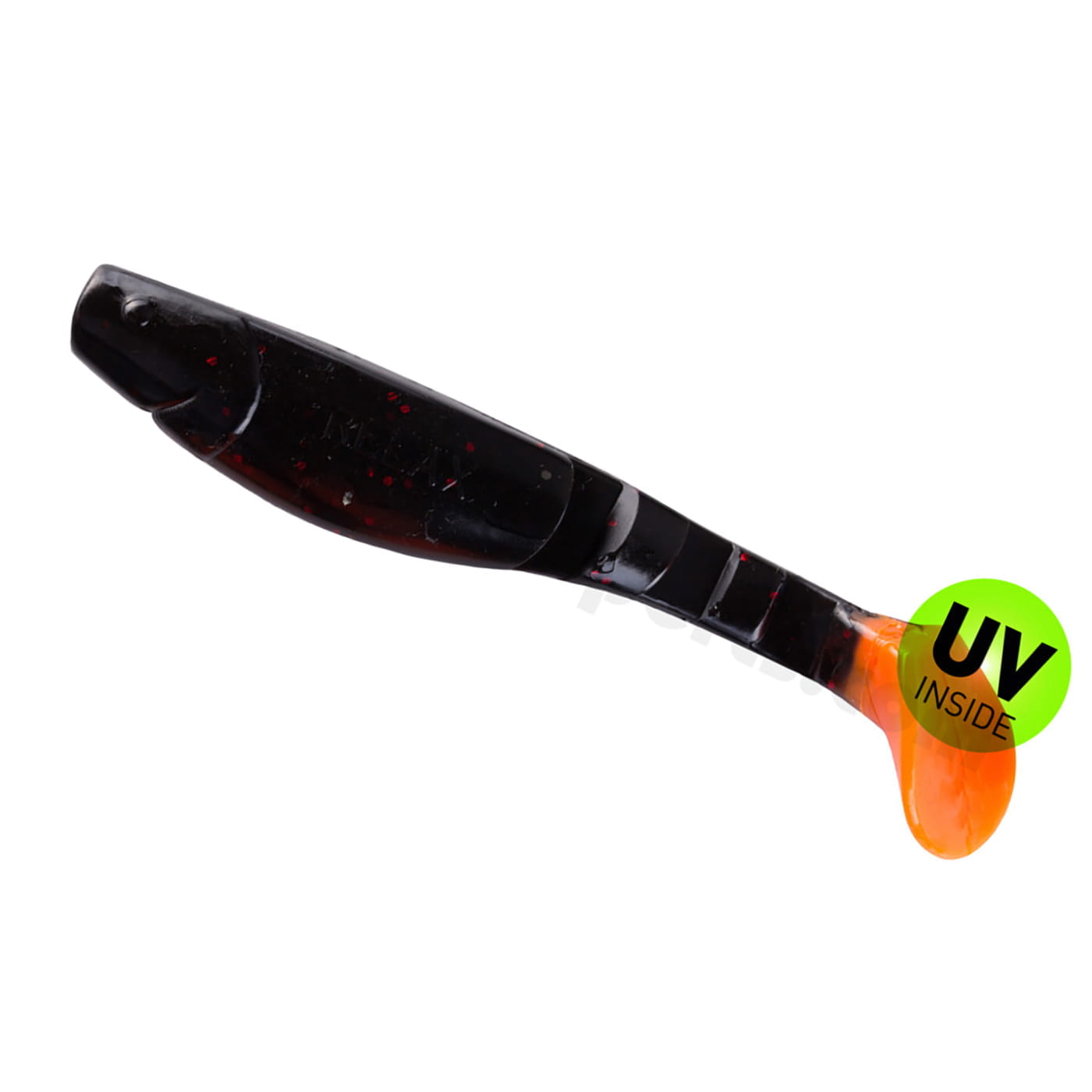 000211204ot_schwarz-rot-glitter_orange-tail Kopyto Classic - schwarz rot Glitter / orange tail