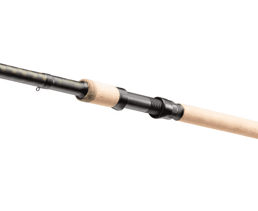 Angelnrute, Rutenabschnitt, Korkgriff, Clip-Top-Bering, Schnurführung