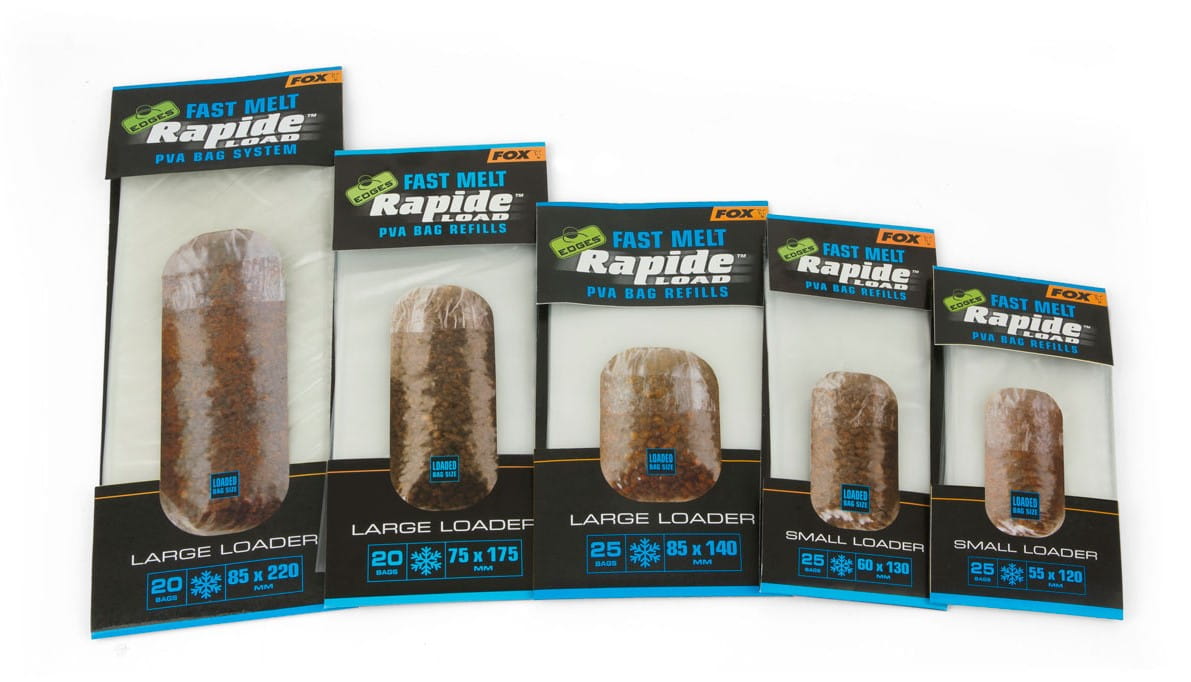 Fox Edges Rapide Load PVA Bag Fast Melt Refills 85x140mm 25 Bags Fox Edges Rapide Load PVA Bag Fast Melt Refills 85x140mm 25 Bags