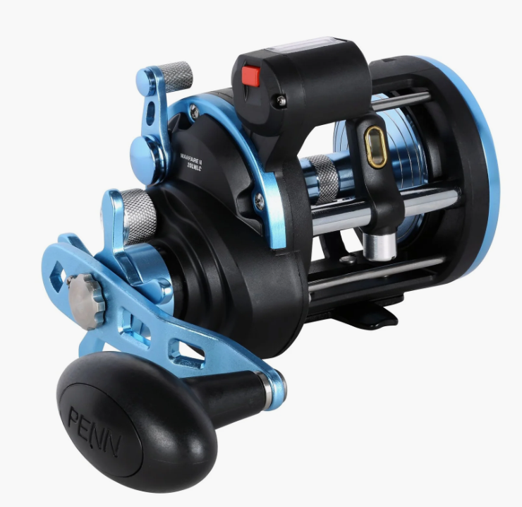 Multi-speed reel, Angeln Rollen, Drehende Spule, Blau Akzente, Star Drag