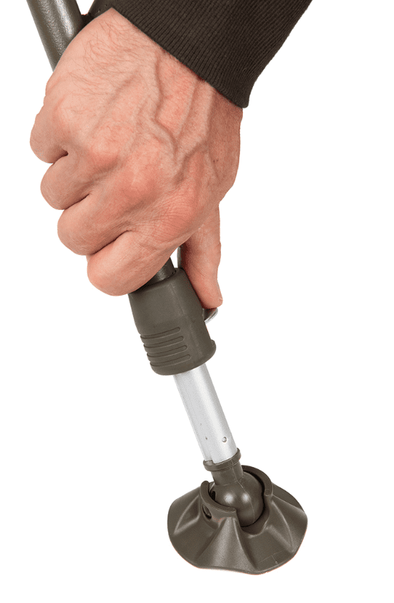 ergonomischer Griff, verstellbare Höhe, Gehhilfe, Gummispitz, Metallschaft