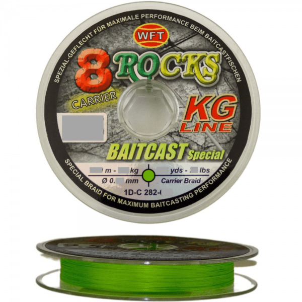 WFT 8-Rocks Baitcast Special 0,14 mm 150 m 14 kg Chartreuse