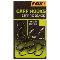 Fox Carp Hooks Stiff Rig Beaked 6