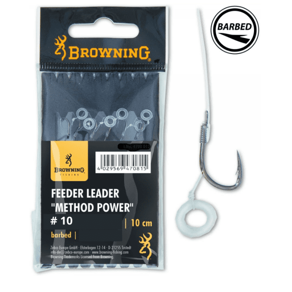 Browning Feeder Leader MPP Tamaño 10 5kg 0.25mm Pack de 6