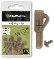 Radical Safety Clip verde mimetico 10 Stück