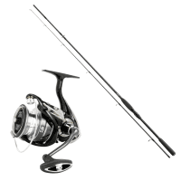 Raubfisch-Set "Zander" Cormoran Cross Water 270cm 15-40g + Daiwa Ninja BS LT 4000-C Black Edition Raubfisch-Set "Zander" Cormoran Cross Water 270cm 15-40g + Daiwa Ninja BS LT 4000-C Black Edition