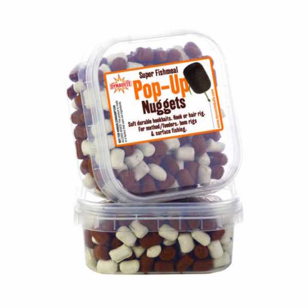 Dynamite Baits Super Fishmeal Nuggets Pop Ups White & Brown