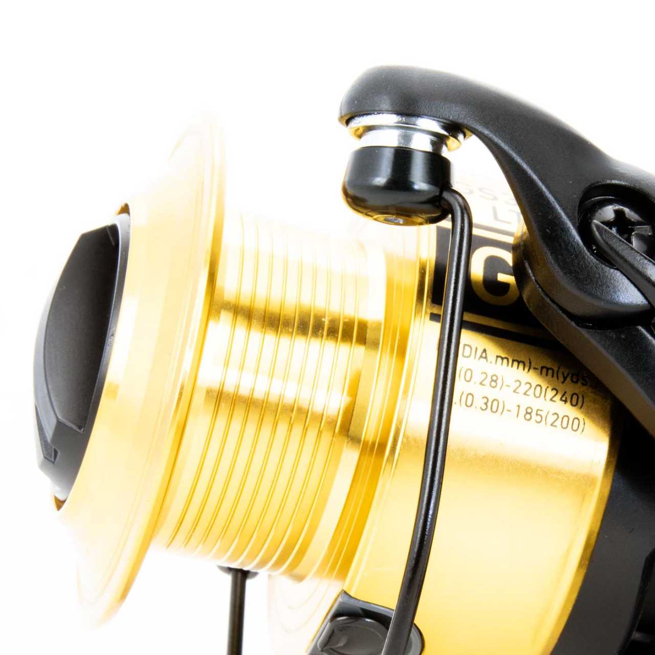 Moulinet Daiwa GS 4000LTD Doré – Pêche Carpe Eau Douce, Frein Avant 4 Billes