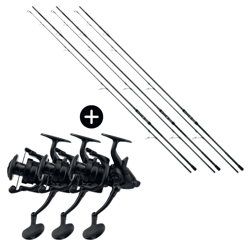 Daiwa Karpfen Profi Sets 3x Emblem XT X45 Šaranski štap 12ft 3,25lbs ...