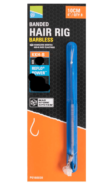 Set Di 8 Ganci Montati Preston Kkh-b Banded Hair Rigs