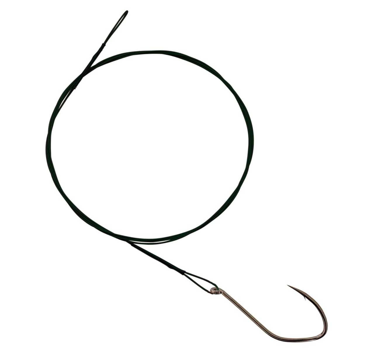 Wild Devil Baits Stahlvorfach 50cm 15kg - Raubfisch Vorfach Mit Einzelhaken 7x7 Stahl