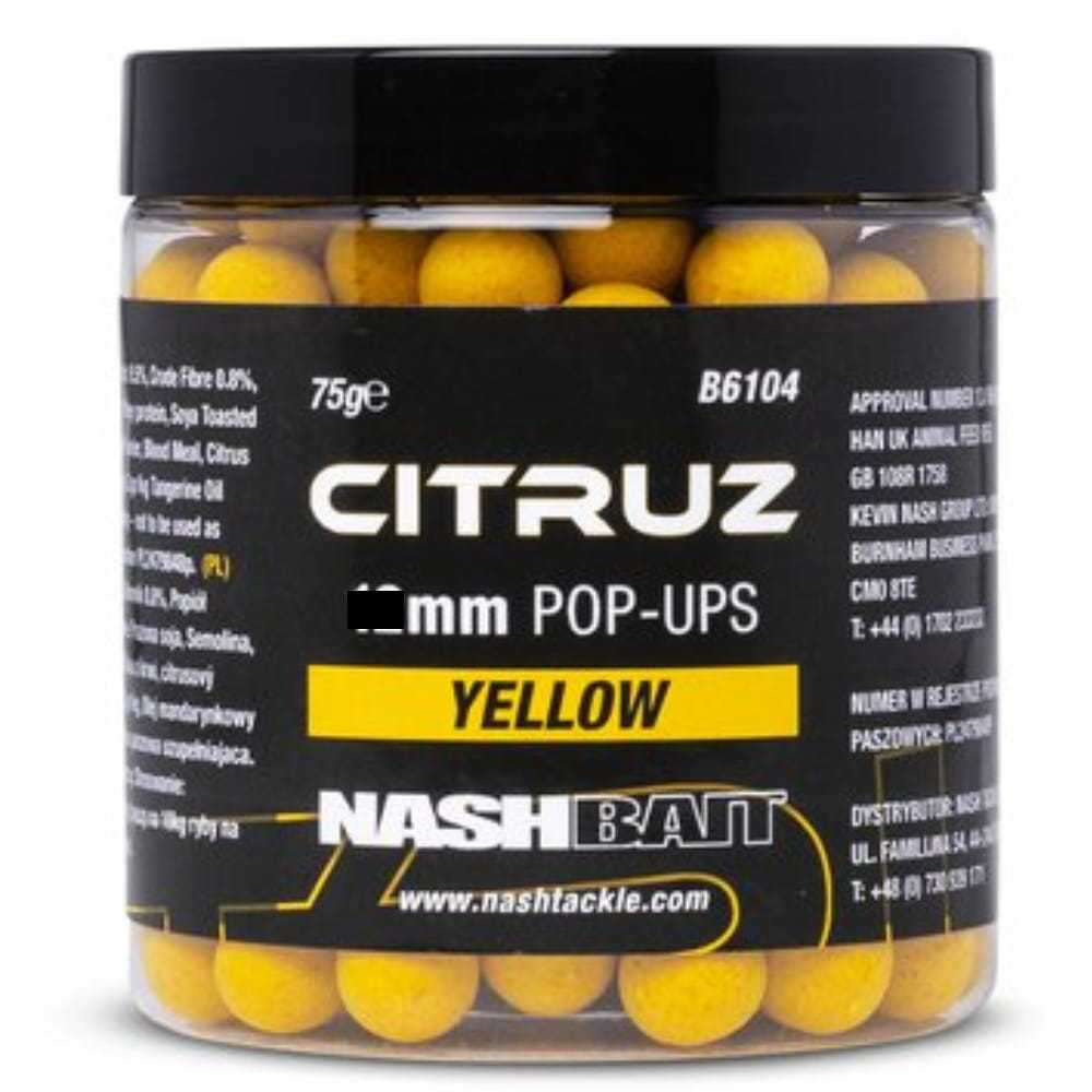 Nash Citruz Pop-Ups 12mm - Extra Schwimmfähige Köder Für Karpfenangeln