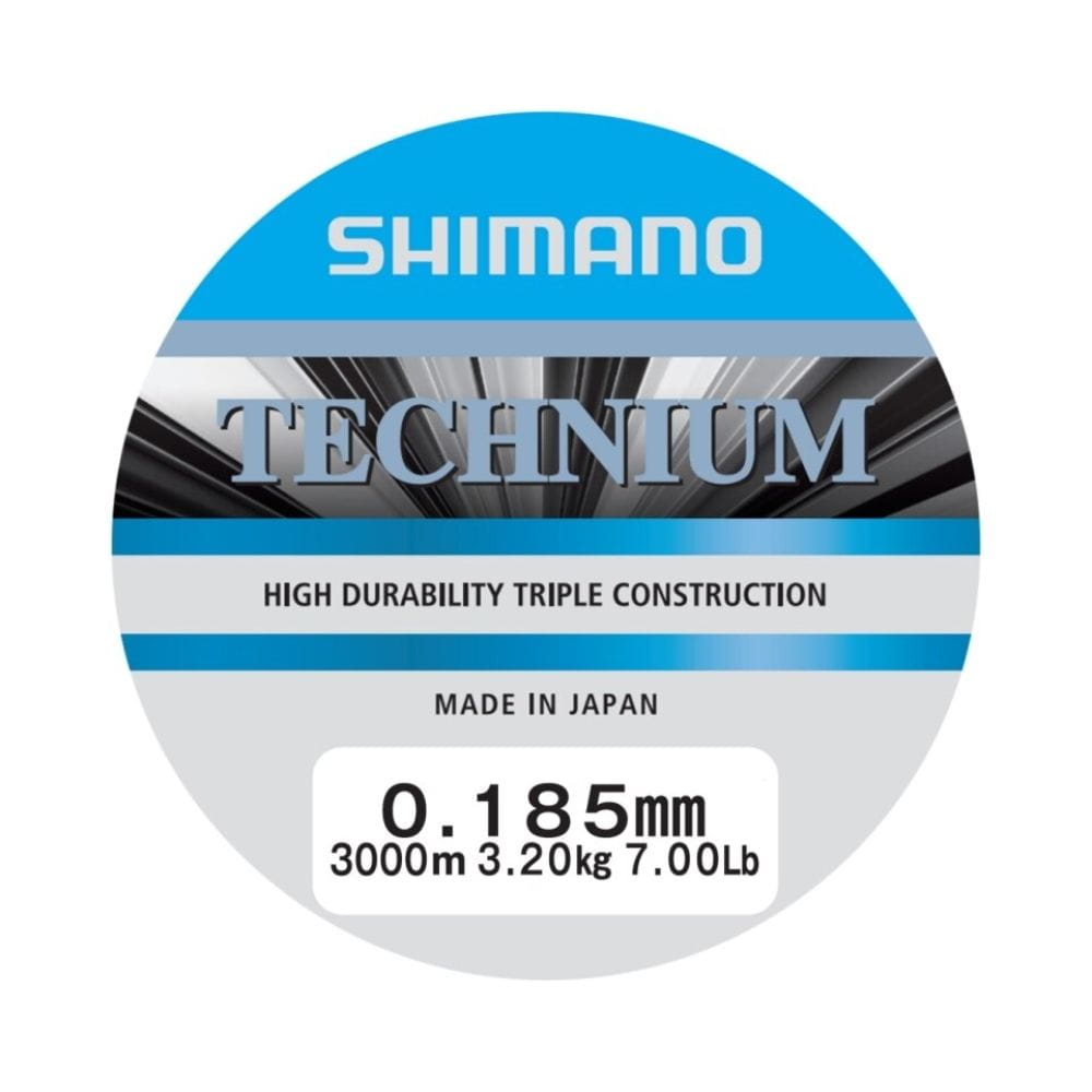 Nylon Technium Invisitec SHIMANO – Bobine 5000m, 0,35mm, 12kg, Gris Basse Visibilité, Triple Cœur, Pour Pêche Sportive